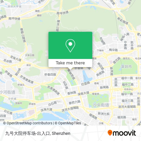 九号大院停车场-出入口 map