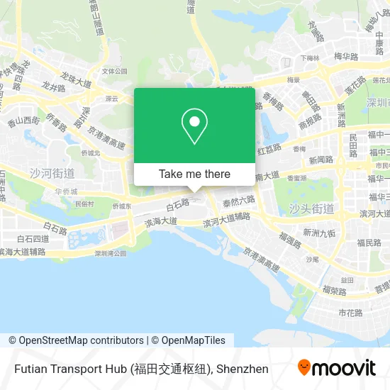 Futian Transport Hub (福田交通枢纽) map