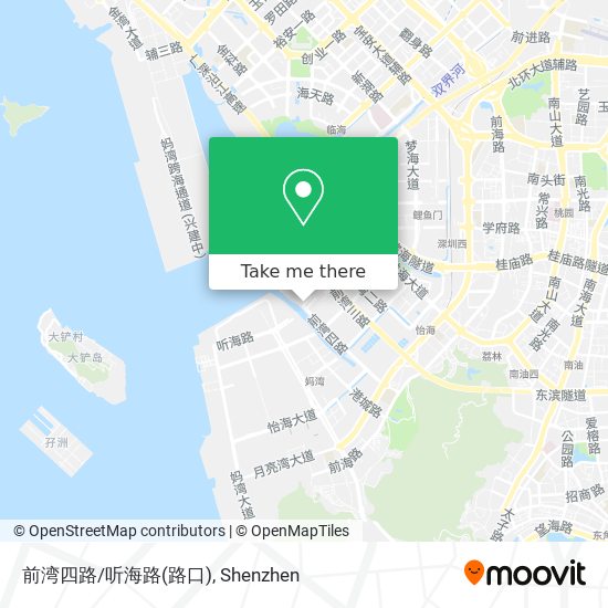 前湾四路/听海路(路口) map