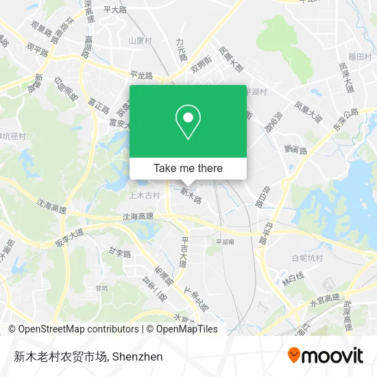 新木老村农贸市场 map