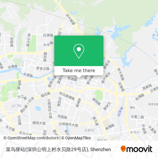 菜鸟驿站(深圳公明上村水贝路29号店) map