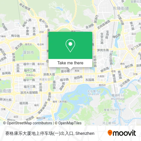 赛格康乐大厦地上停车场(一)出入口 map