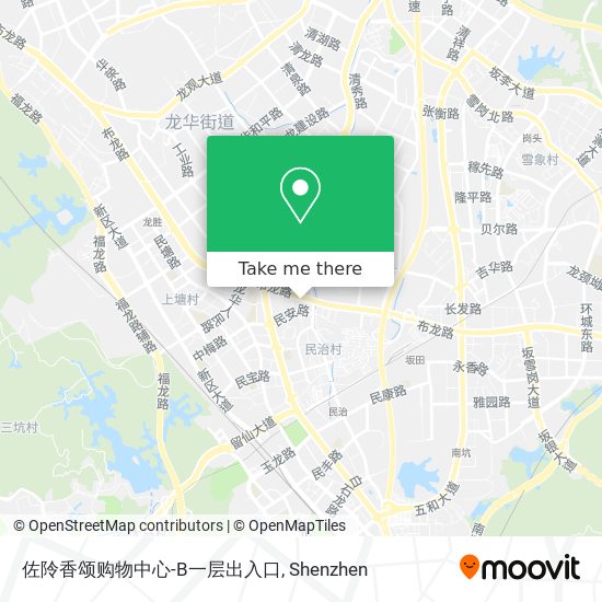 佐阾香颂购物中心-B一层出入口 map
