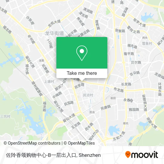 佐阾香颂购物中心-B一层出入口 map