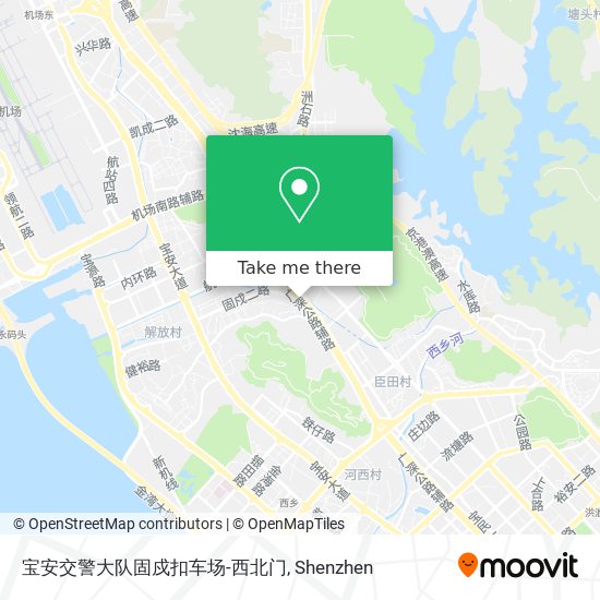 宝安交警大队固戍扣车场-西北门 map