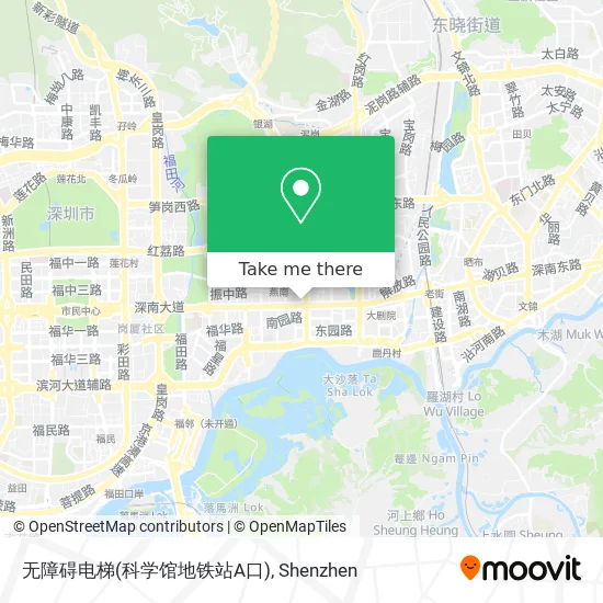 无障碍电梯(科学馆地铁站A口) map