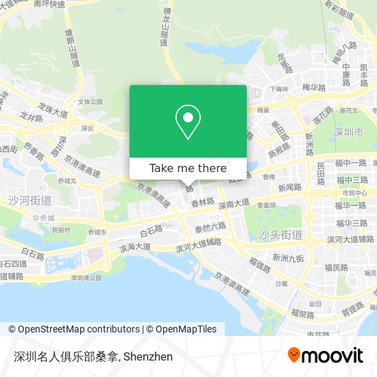 深圳名人俱乐部桑拿 map