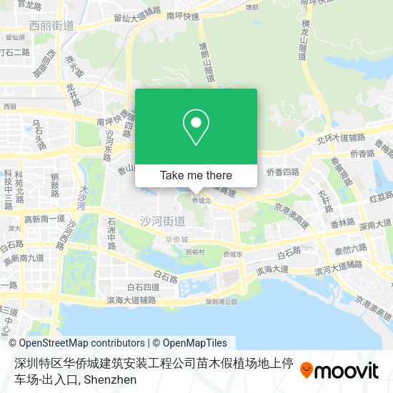 深圳特区华侨城建筑安装工程公司苗木假植场地上停车场-出入口 map