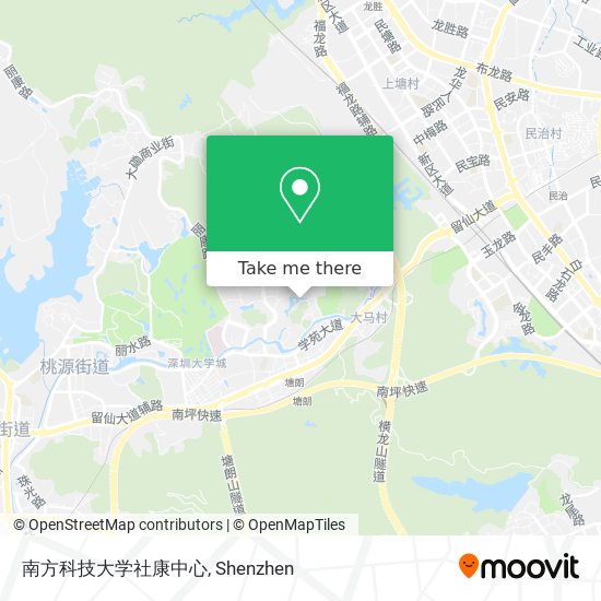 南方科技大学社康中心 map