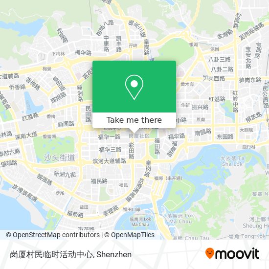 岗厦村民临时活动中心 map