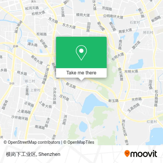 横岗下工业区 map