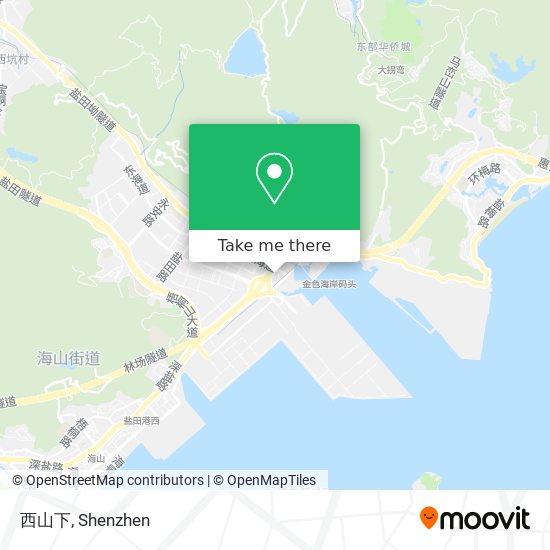 西山下 map