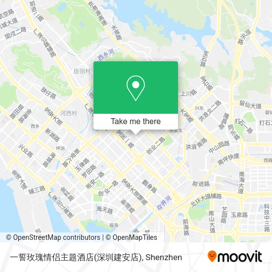 一誓玫瑰情侣主题酒店(深圳建安店) map