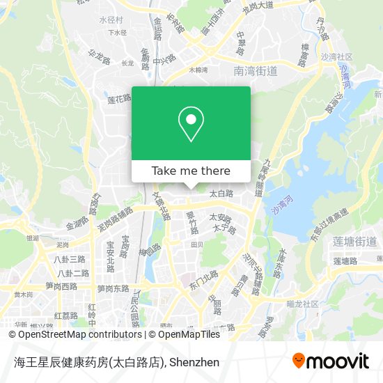 海王星辰健康药房(太白路店) map