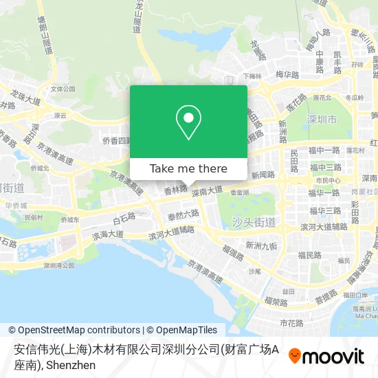 安信伟光(上海)木材有限公司深圳分公司(财富广场A座南) map