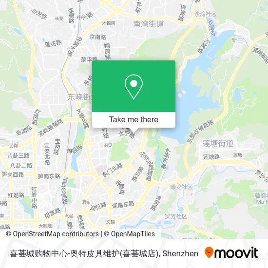 喜荟城购物中心-奥特皮具维护(喜荟城店) map