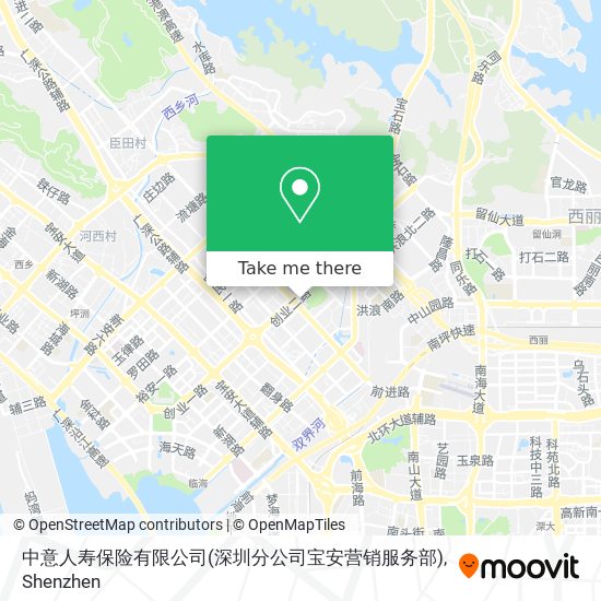 中意人寿保险有限公司(深圳分公司宝安营销服务部) map