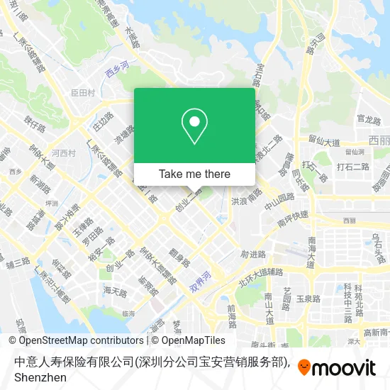 中意人寿保险有限公司(深圳分公司宝安营销服务部) map