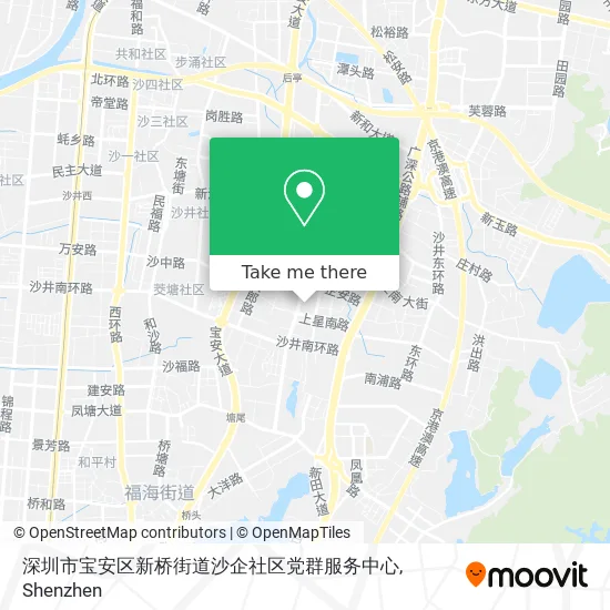 深圳市宝安区新桥街道沙企社区党群服务中心 map