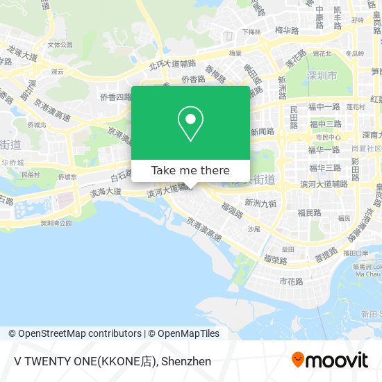 V TWENTY ONE(KKONE店) map