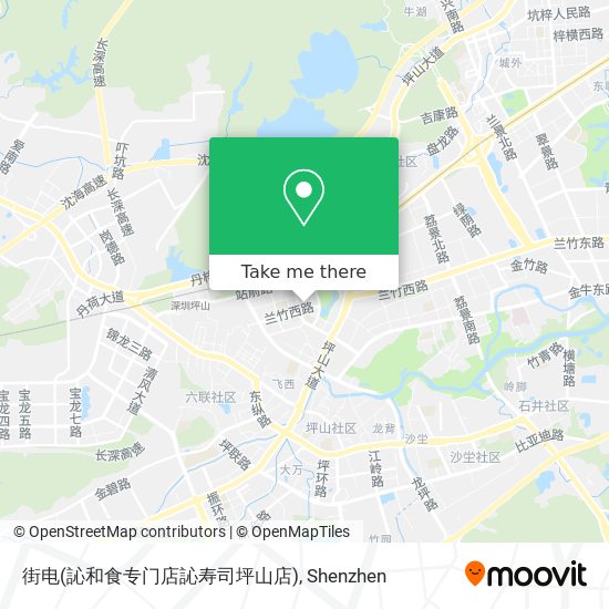 街电(訫和食专门店訫寿司坪山店) map