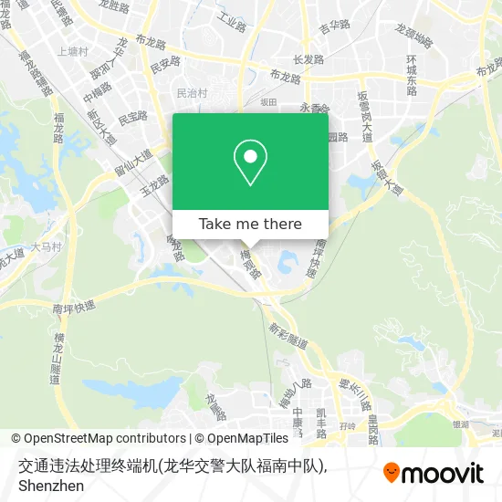 交通违法处理终端机(龙华交警大队福南中队) map