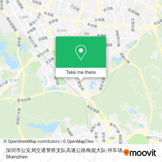 深圳市公安局交通警察支队高速公路梅观大队-停车场 map