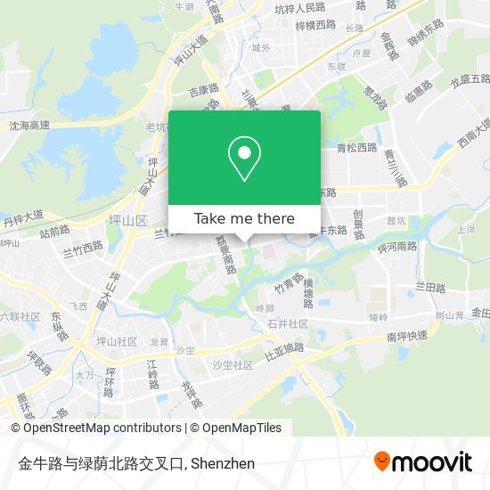金牛路与绿荫北路交叉口 map
