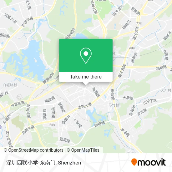 深圳四联小学-东南门 map