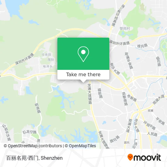 百丽名苑-西门 map