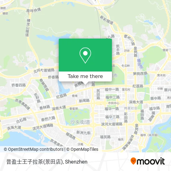 普盈士王子拉茶(景田店) map