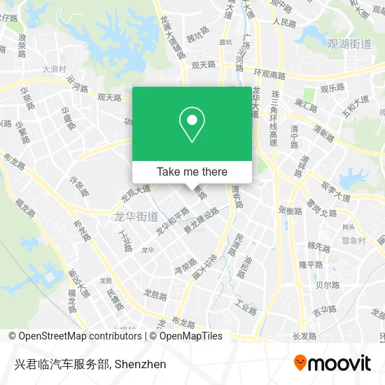 兴君临汽车服务部 map