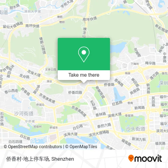 侨香村-地上停车场 map
