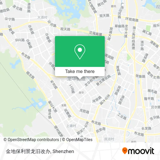 金地保利景龙旧改办 map