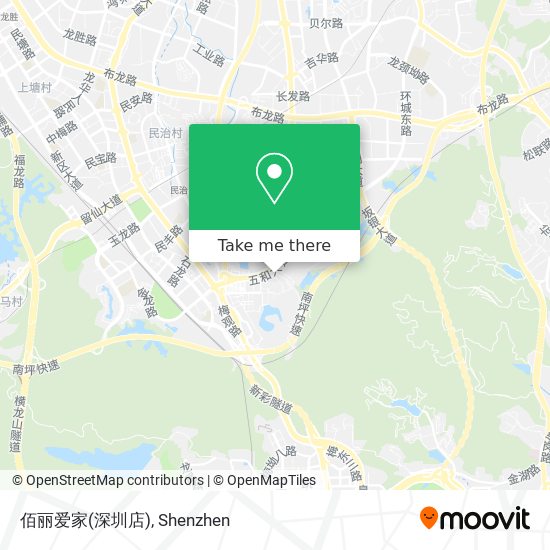 佰丽爱家(深圳店) map