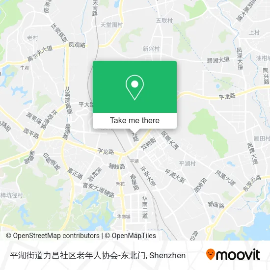 平湖街道力昌社区老年人协会-东北门 map