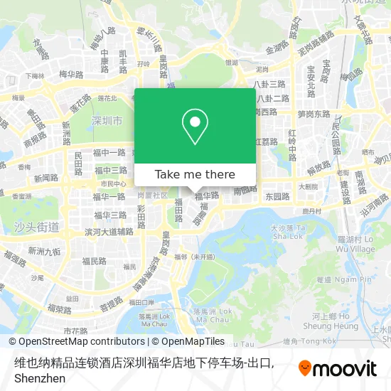 维也纳精品连锁酒店深圳福华店地下停车场-出口 map