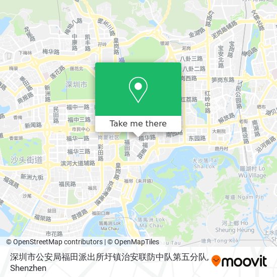 深圳市公安局福田派出所圩镇治安联防中队第五分队 map