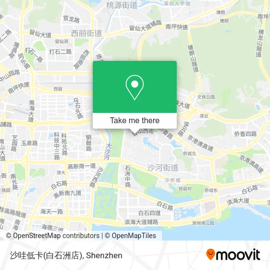 沙哇低卡(白石洲店) map