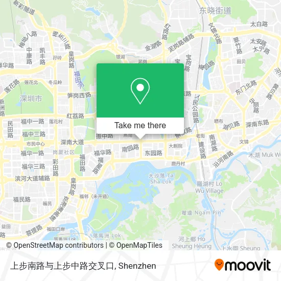 上步南路与上步中路交叉口 map