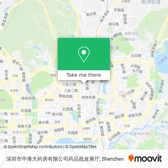 深圳市中港大药房有限公司药品批发展厅 map