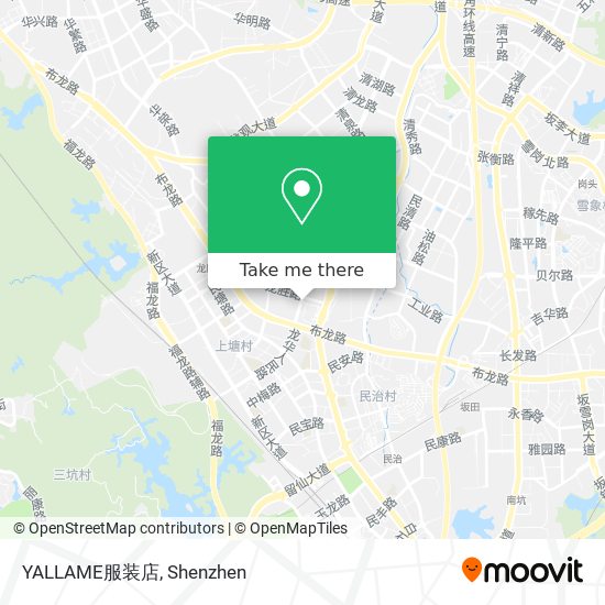 YALLAME服装店 map