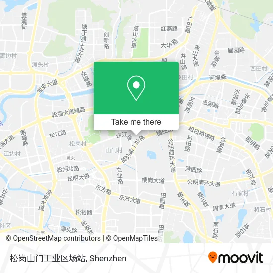 松岗山门工业区场站 map