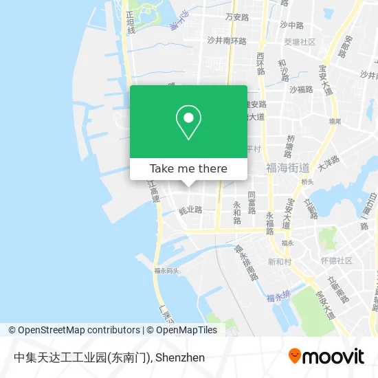 中集天达工工业园(东南门) map