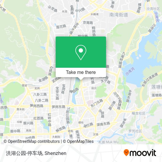 洪湖公园-停车场 map