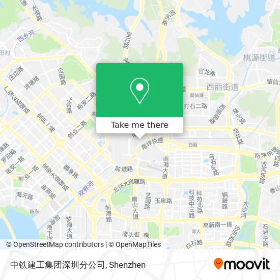 中铁建工集团深圳分公司 map