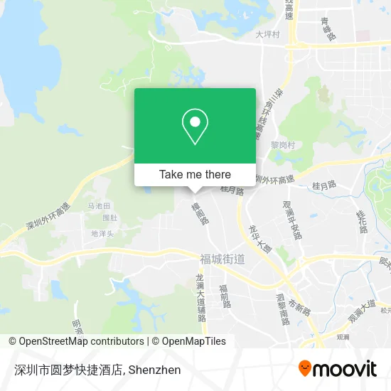 深圳市圆梦快捷酒店 map