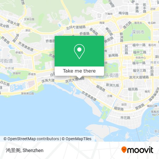 鸿景阁 map
