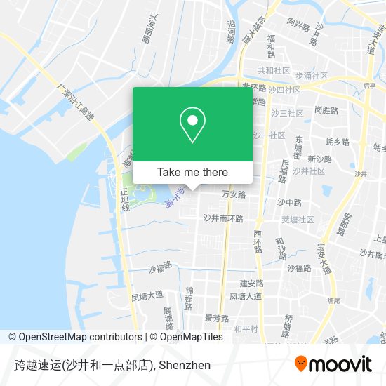 跨越速运(沙井和一点部店) map