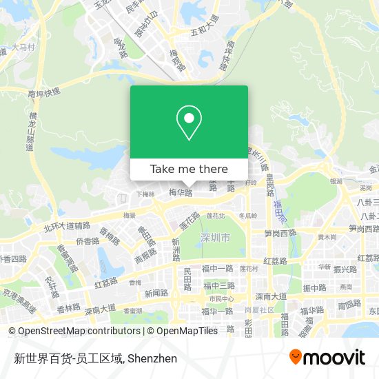 新世界百货-员工区域 map